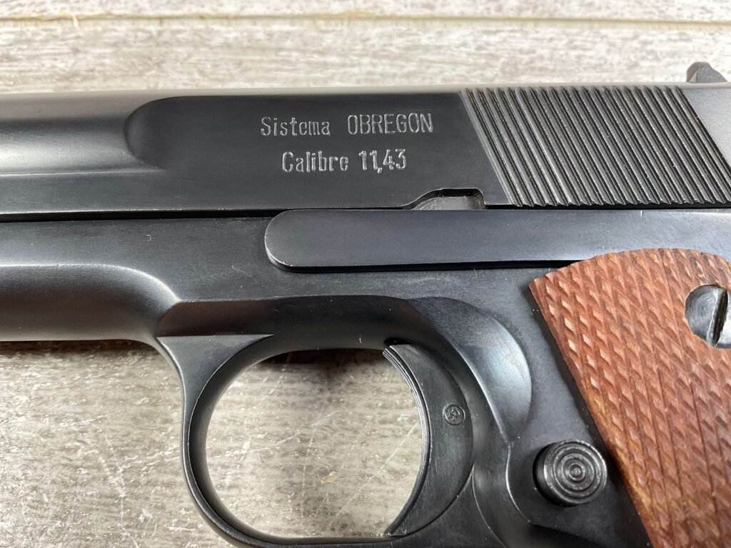 MEXICAN OBREGON 1911A1 .45ACP SEMI AUTO PISTOL, PROFESSIONALLY RESTORED, JAMES EARL JONES COLLECTION, MINTY #5-10753