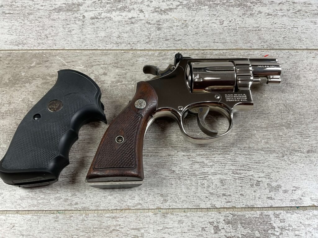 SMITH & WESSON S&W 15-4 2" BBL .38 SPL NICKEL REVOLVER, JAMES EARL JONES COLLECTION, MINTY #5-10754