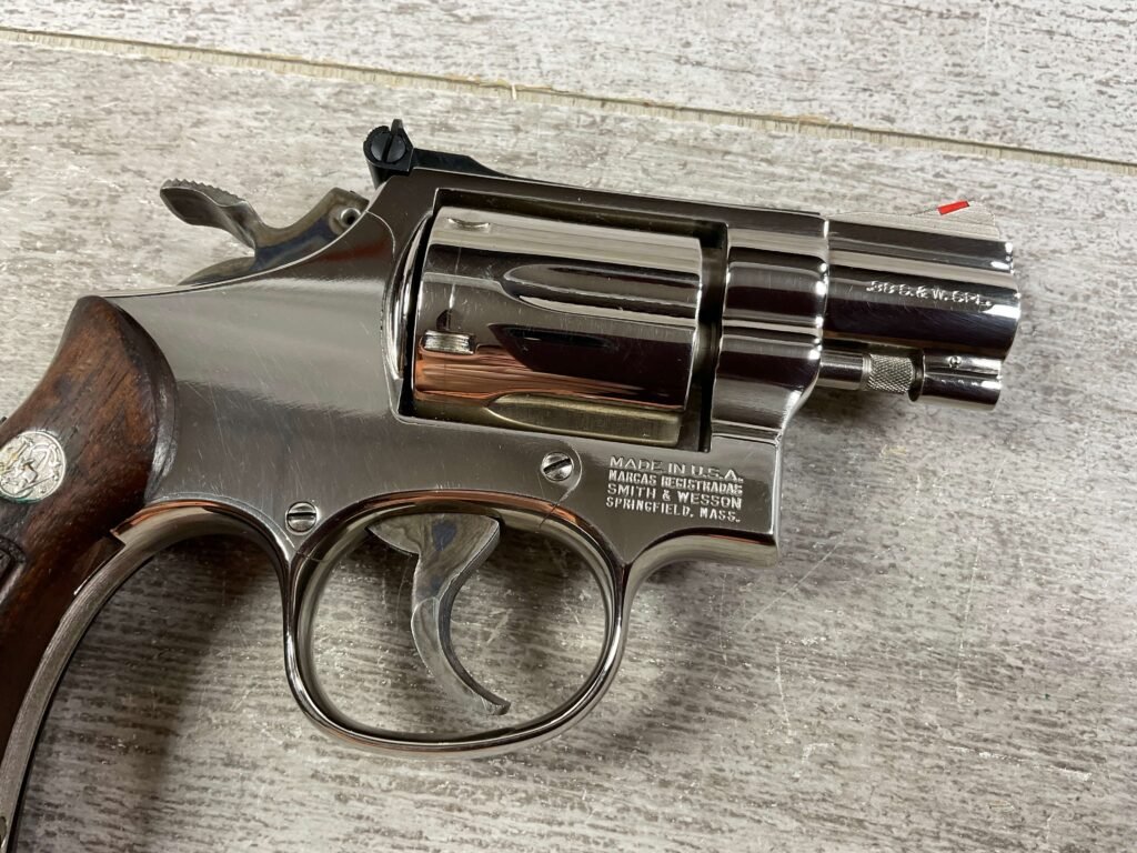 SMITH & WESSON S&W 15-4 2" BBL .38 SPL NICKEL REVOLVER, JAMES EARL JONES COLLECTION, MINTY #5-10754