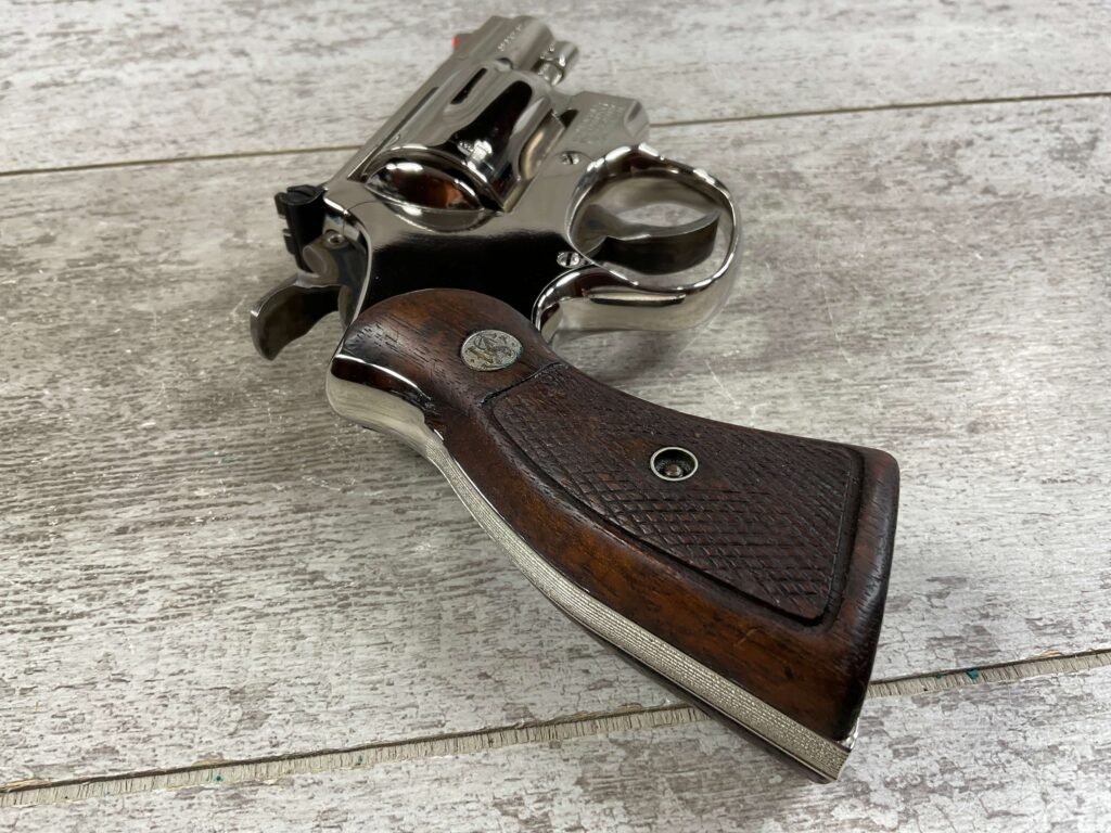 SMITH & WESSON S&W 15-4 2" BBL .38 SPL NICKEL REVOLVER, JAMES EARL JONES COLLECTION, MINTY #5-10754