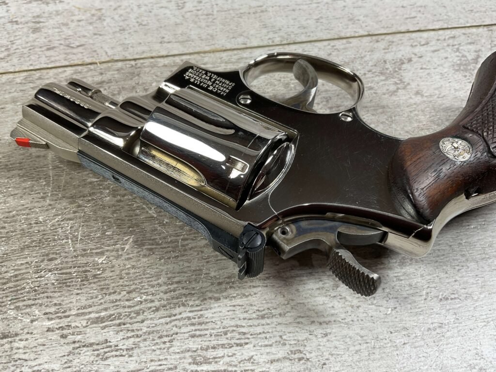 SMITH & WESSON S&W 15-4 2" BBL .38 SPL NICKEL REVOLVER, JAMES EARL JONES COLLECTION, MINTY #5-10754