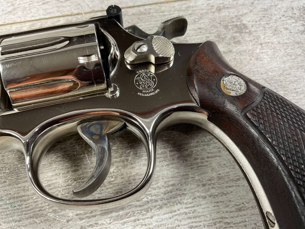 SMITH & WESSON S&W 15-4 2" BBL .38 SPL NICKEL REVOLVER, JAMES EARL JONES COLLECTION, MINTY #5-10754