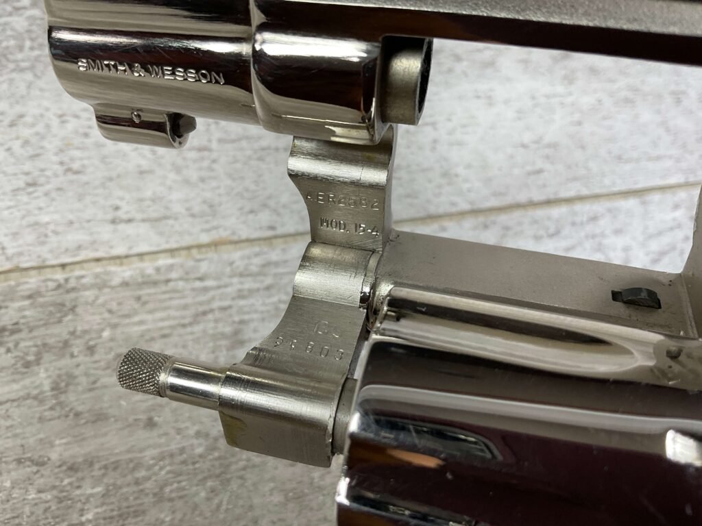 SMITH & WESSON S&W 15-4 2" BBL .38 SPL NICKEL REVOLVER, JAMES EARL JONES COLLECTION, MINTY #5-10754