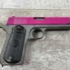 COLT 1903 POCKER HAMMER 38ACP, 1908 MFR FRAME, PINK UPPER, JAMES EARL JONES COLLECTION #5-10748