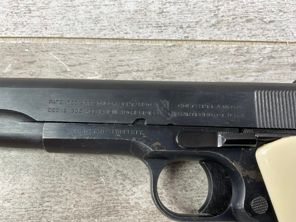 COLT 1911 45 ACP SEMI AUTO MILITARY PISTOL, 1917 MFR, JAMES EARL JONES COLLECTION #5-10725