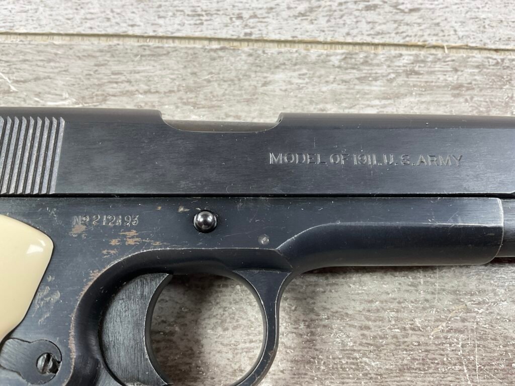 COLT 1911 45 ACP SEMI AUTO MILITARY PISTOL, 1917 MFR, JAMES EARL JONES COLLECTION #5-10725