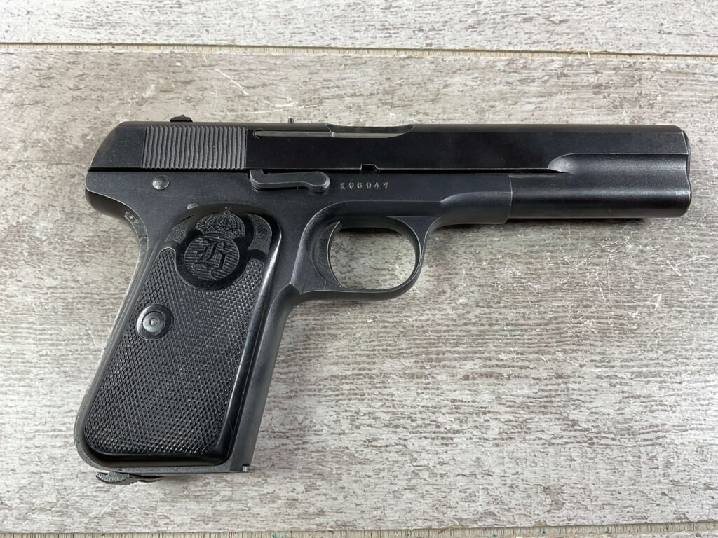 HUSQVARNA 1907 9MM BROWNING SEMI AUTO PISTOL, JAMES EARL JONES COLLECTION #5-10730