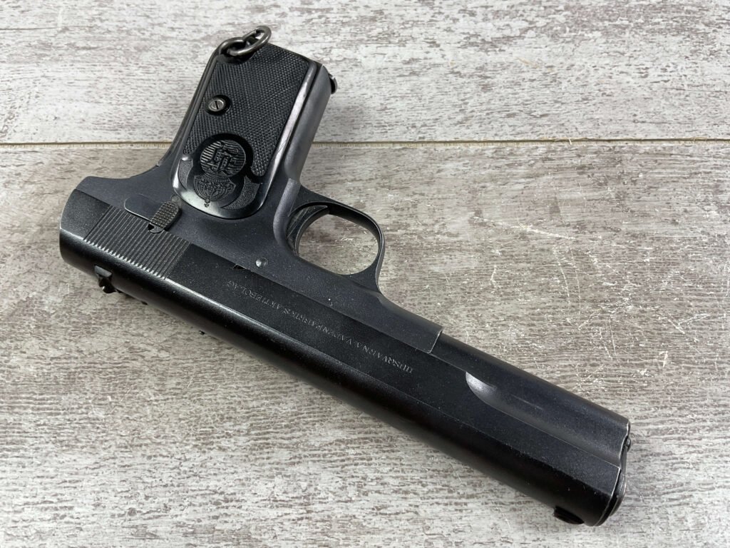 HUSQVARNA 1907 9MM BROWNING SEMI AUTO PISTOL, JAMES EARL JONES COLLECTION #5-10730