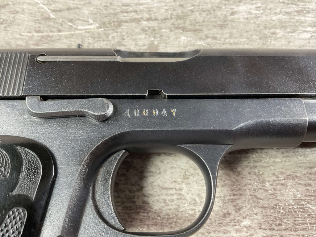 HUSQVARNA 1907 9MM BROWNING SEMI AUTO PISTOL, JAMES EARL JONES COLLECTION #5-10730