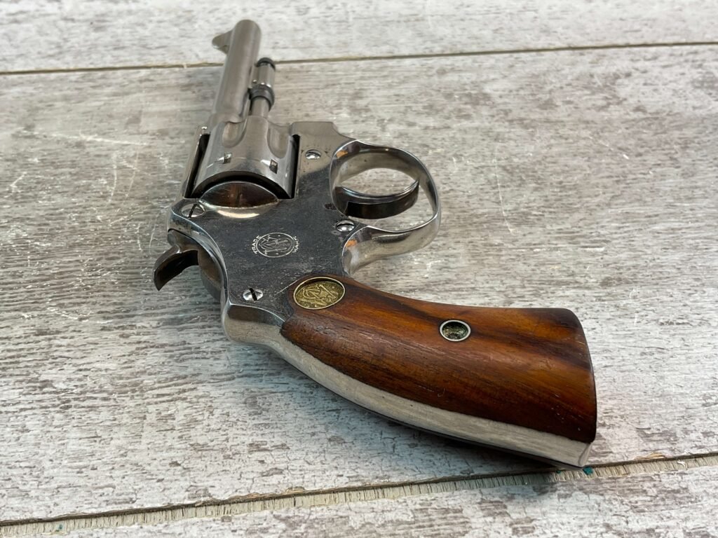 SMITH & WESSON S&W LADYSMITH .22 NICKEL REVOLVER, JAMES EARL JONES COLLECTION, C&R FFL #5-10765