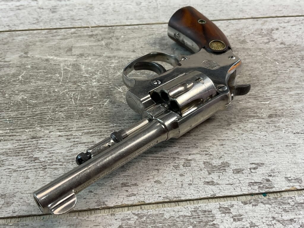 SMITH & WESSON S&W LADYSMITH .22 NICKEL REVOLVER, JAMES EARL JONES COLLECTION, C&R FFL #5-10765
