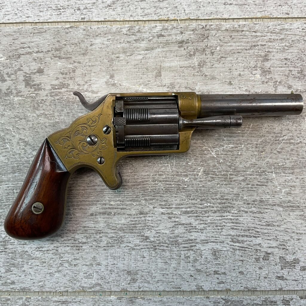 BROOKLYN ARMS SLOCUM SLIDING CHAMBER .32 RF REVOLVER, JAMES EARL JONES COLLECTION, ANTIQUE #5-10766