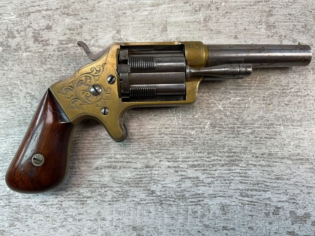 BROOKLYN ARMS SLOCUM SLIDING CHAMBER .32 RF REVOLVER, JAMES EARL JONES COLLECTION, ANTIQUE #5-10766