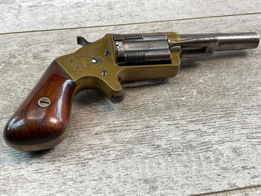 BROOKLYN ARMS SLOCUM SLIDING CHAMBER .32 RF REVOLVER, JAMES EARL JONES COLLECTION, ANTIQUE #5-10766