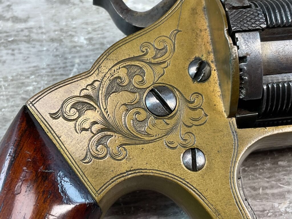 BROOKLYN ARMS SLOCUM SLIDING CHAMBER .32 RF REVOLVER, JAMES EARL JONES COLLECTION, ANTIQUE #5-10766