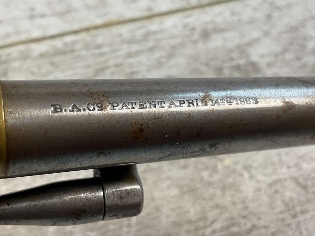 BROOKLYN ARMS SLOCUM SLIDING CHAMBER .32 RF REVOLVER, JAMES EARL JONES COLLECTION, ANTIQUE #5-10766