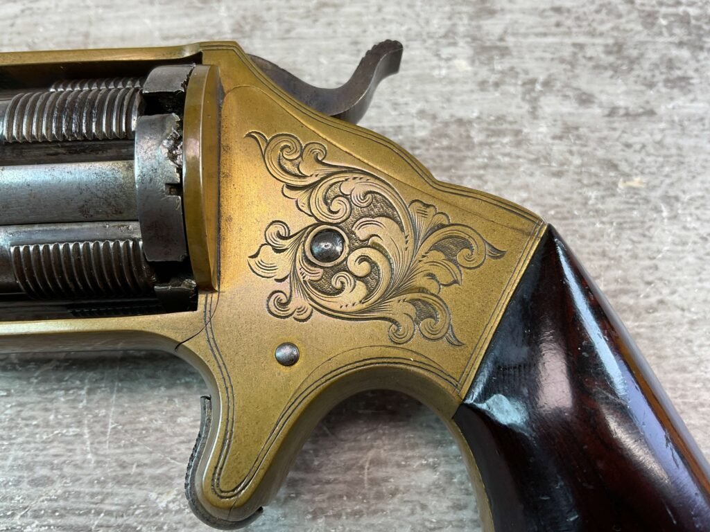 BROOKLYN ARMS SLOCUM SLIDING CHAMBER .32 RF REVOLVER, JAMES EARL JONES COLLECTION, ANTIQUE #5-10766
