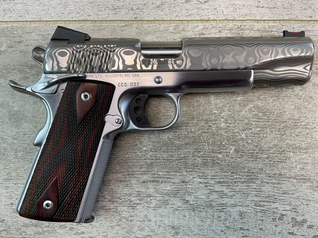 CLARK CUSTOM 50TH ANNIVERSARY MILLENNIUM MELTDOWN .45ACP SEMI AUTO PISTOL, JAMES EARL JONES COLLECTION #5-10768