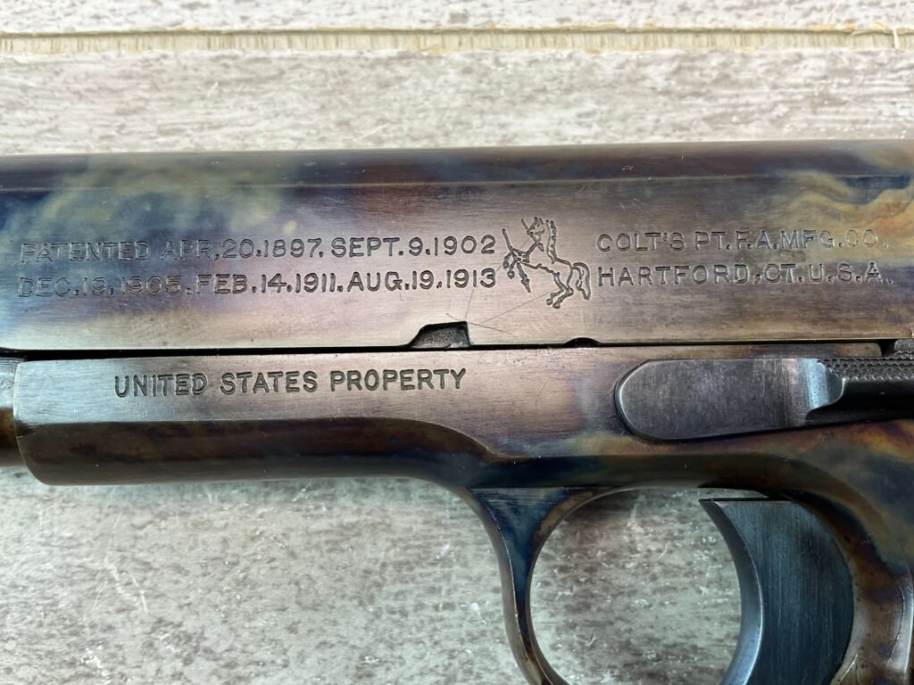 COLT 1911 .45 ACP SEMI AUTO PISTOL U.S. PROPERTY WWI, JAMES EARL JONES COLLECTION #5-10770