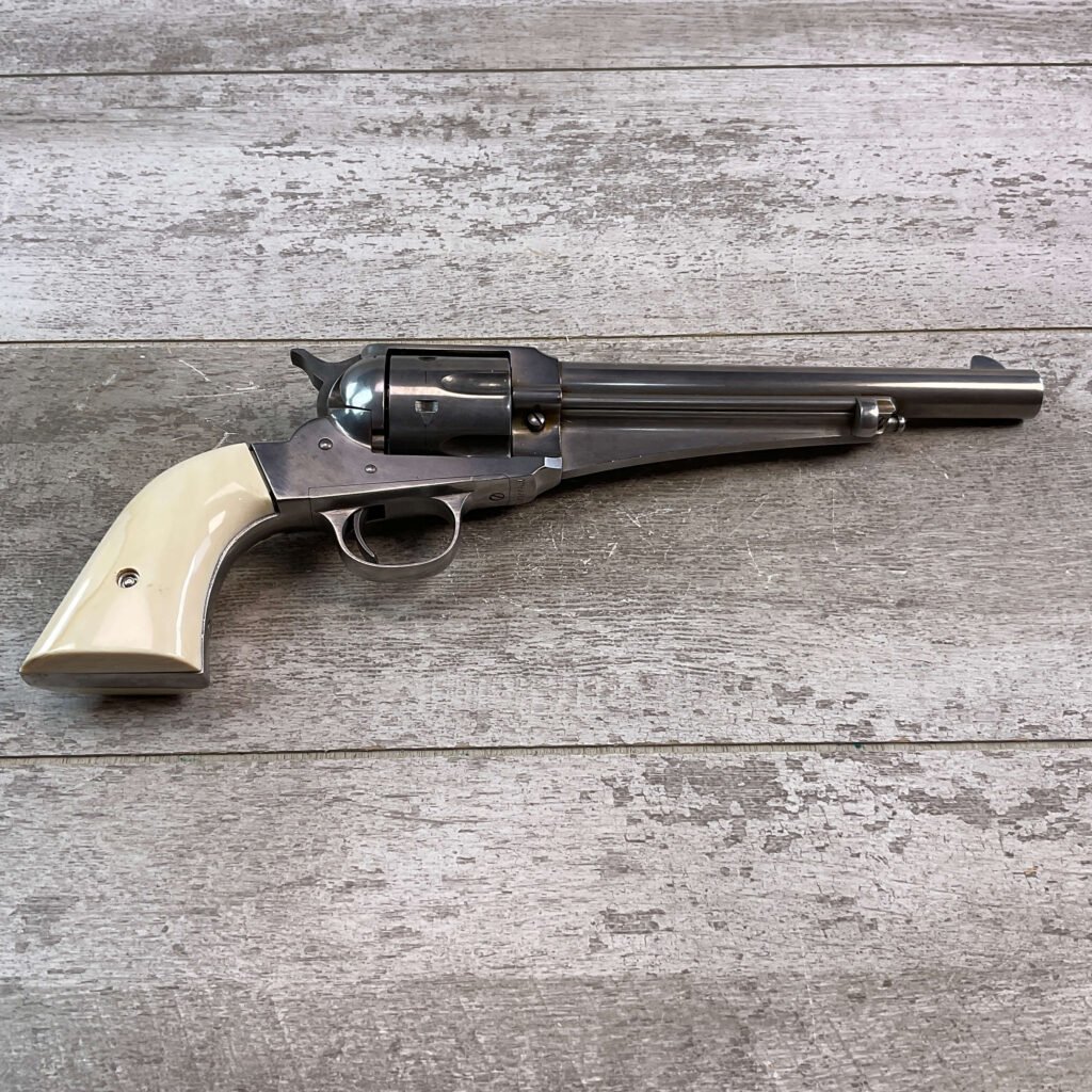 REMINGTON 1875 SAA 44-40 REVOLVER, JAMES EARL JONES COLLECTION, ANTIQUE #5-10761