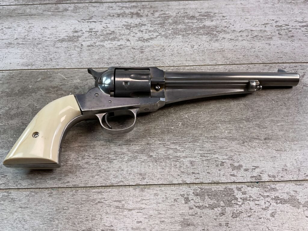 REMINGTON 1875 SAA 44-40 REVOLVER, JAMES EARL JONES COLLECTION, ANTIQUE #5-10761