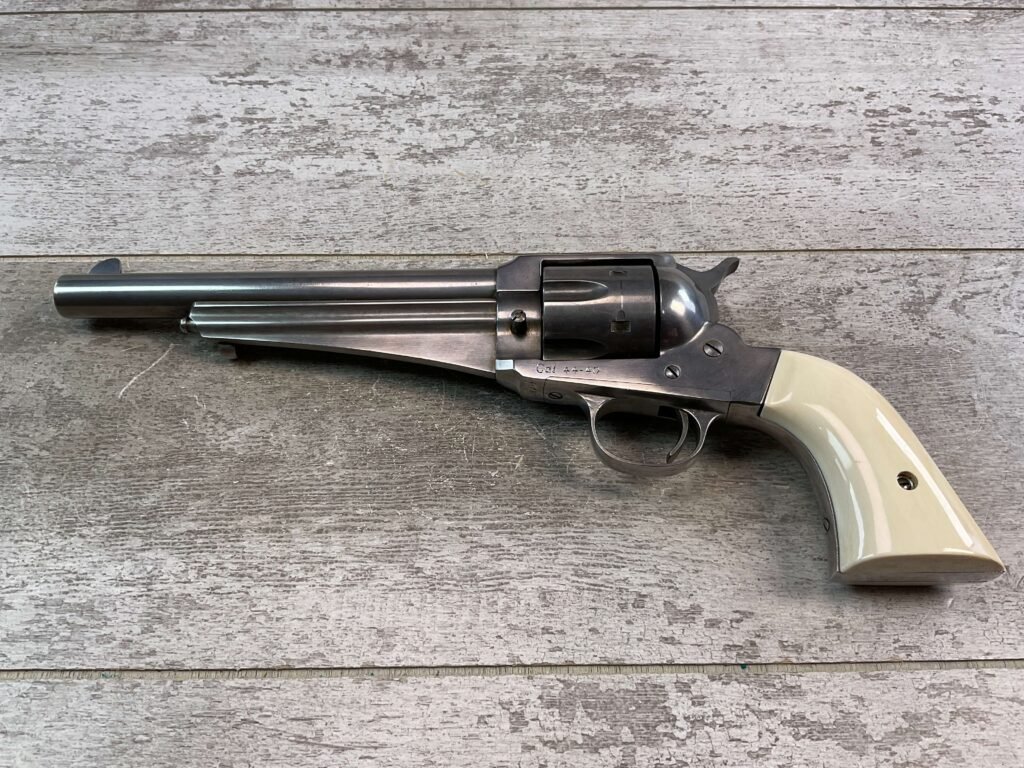 REMINGTON 1875 SAA 44-40 REVOLVER, JAMES EARL JONES COLLECTION, ANTIQUE #5-10761