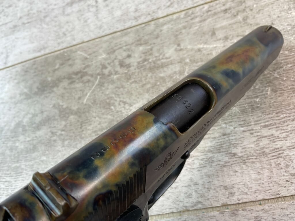 DGFM ARGENTINA MOD 1927 11.25MM SEMI AUTO PISTOL, JAMES EARL JONES COLLECTION #5-10771