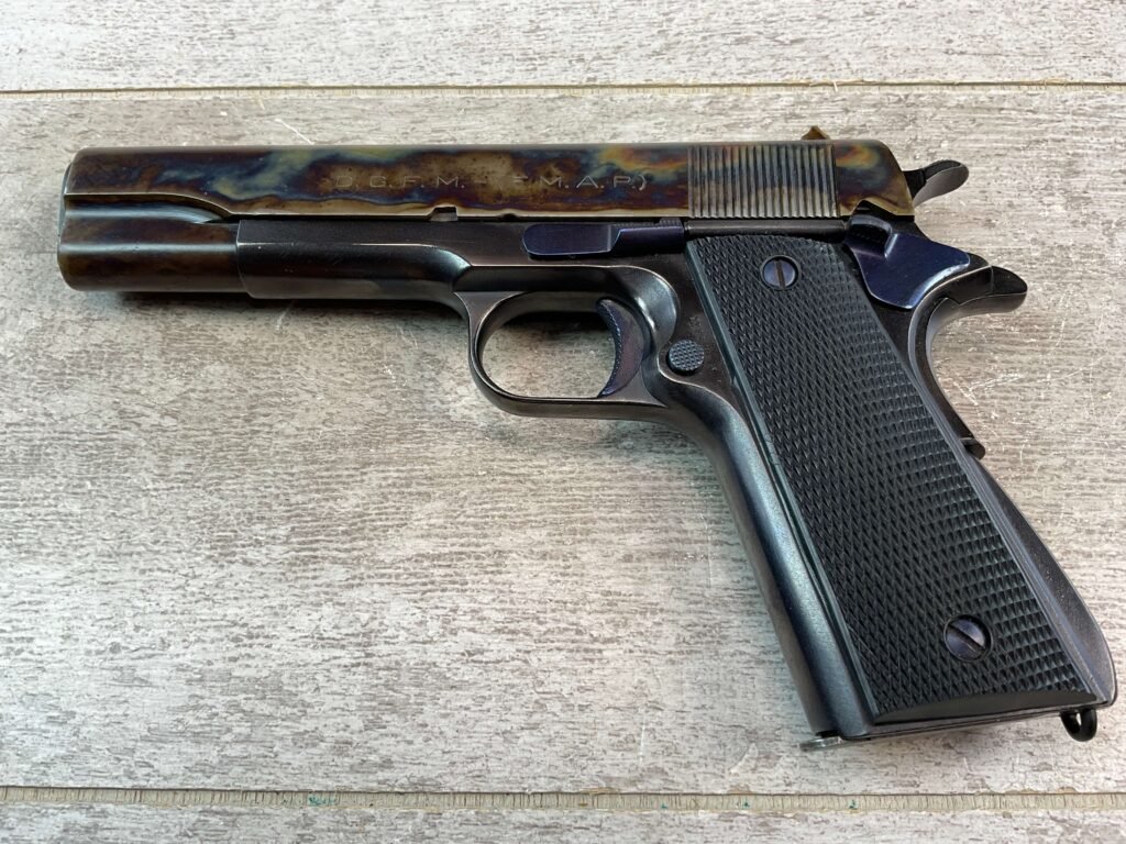 DGFM ARGENTINA MOD 1927 11.25MM SEMI AUTO PISTOL, JAMES EARL JONES COLLECTION #5-10771