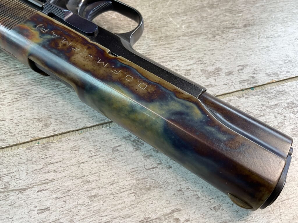 DGFM ARGENTINA MOD 1927 11.25MM SEMI AUTO PISTOL, JAMES EARL JONES COLLECTION #5-10771