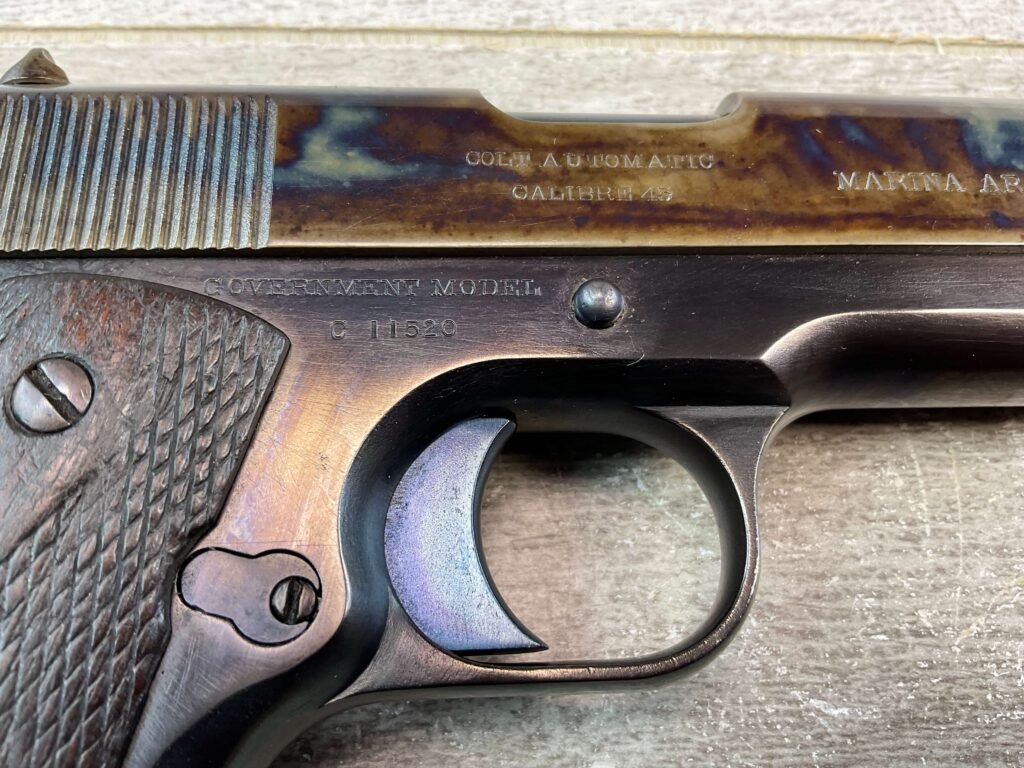 COLT GOVT MODEL 1911 .45 ACP SEMI AUTO PISTOL, MARINA ARGENTINA, JAMES EARL JONES COLLECTION #5-10772
