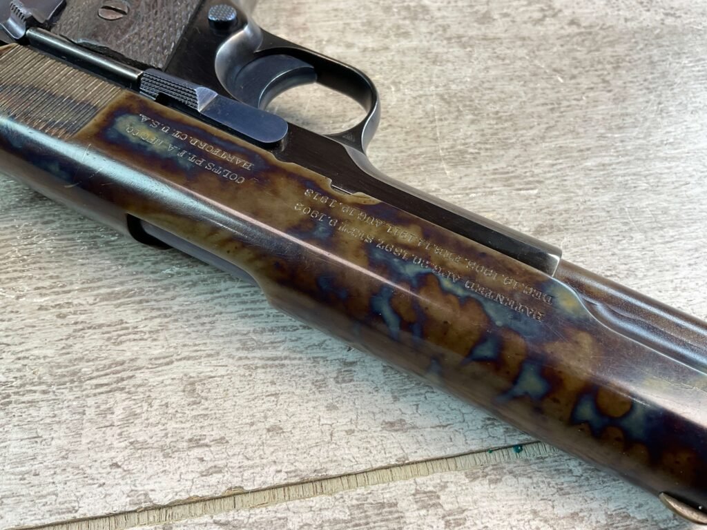 COLT GOVT MODEL 1911 .45 ACP SEMI AUTO PISTOL, MARINA ARGENTINA, JAMES EARL JONES COLLECTION #5-10772