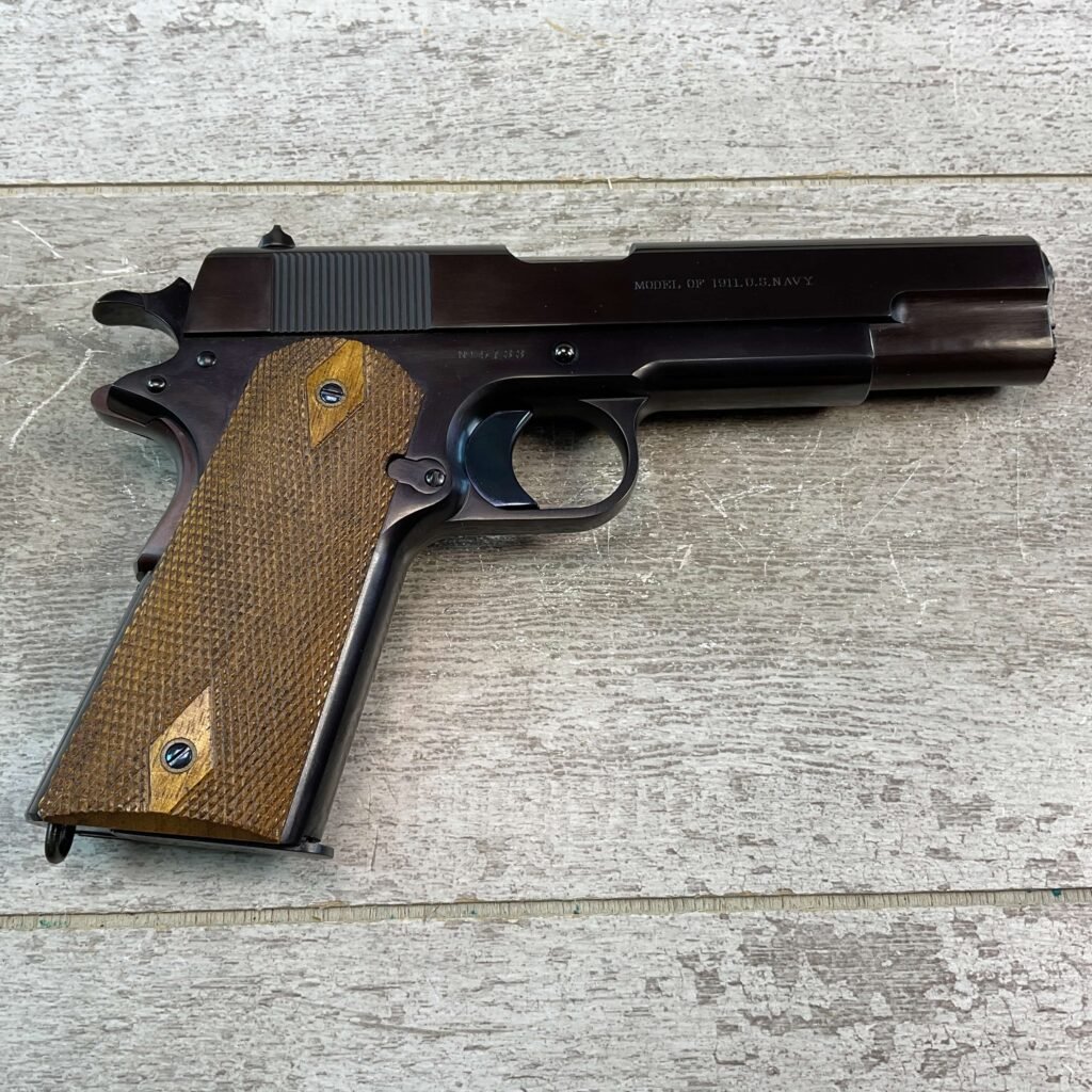 USFA MFG MODEL OF 1911 US NAVY .45 ACP SEMI AUTO PISTOL, JAMES EARL JONES COLLECTION, LIKE NEW #5-10782