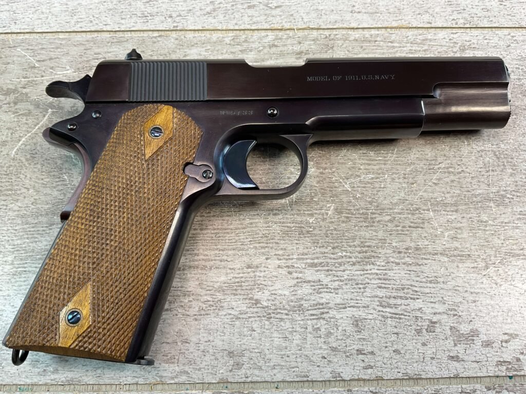 USFA MFG MODEL OF 1911 US NAVY .45 ACP SEMI AUTO PISTOL, JAMES EARL JONES COLLECTION, LIKE NEW #5-10782