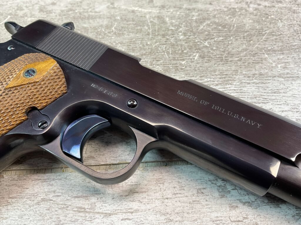 USFA MFG MODEL OF 1911 US NAVY .45 ACP SEMI AUTO PISTOL, JAMES EARL JONES COLLECTION, LIKE NEW #5-10782