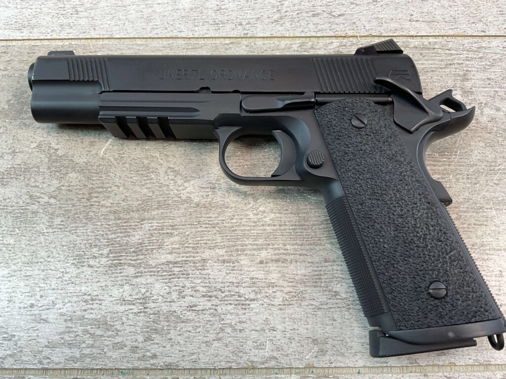 UNERTL ORDNANCE .45 ACP SEMI AUTO PISTOL, JAMES EARL JONES COLLECTION, LIKE NEW #5-10784