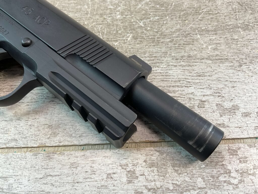 UNERTL ORDNANCE .45 ACP SEMI AUTO PISTOL, JAMES EARL JONES COLLECTION, LIKE NEW #5-10784