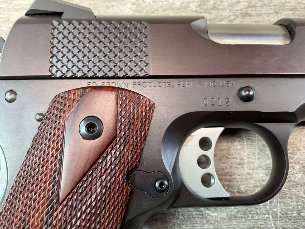 ED BROWN 1911 KOBRA .45 ACP CUSTOM SEMI AUTO PISTOL, JAMES EARL JONES COLLECTION, LIKE NEW #5-10787