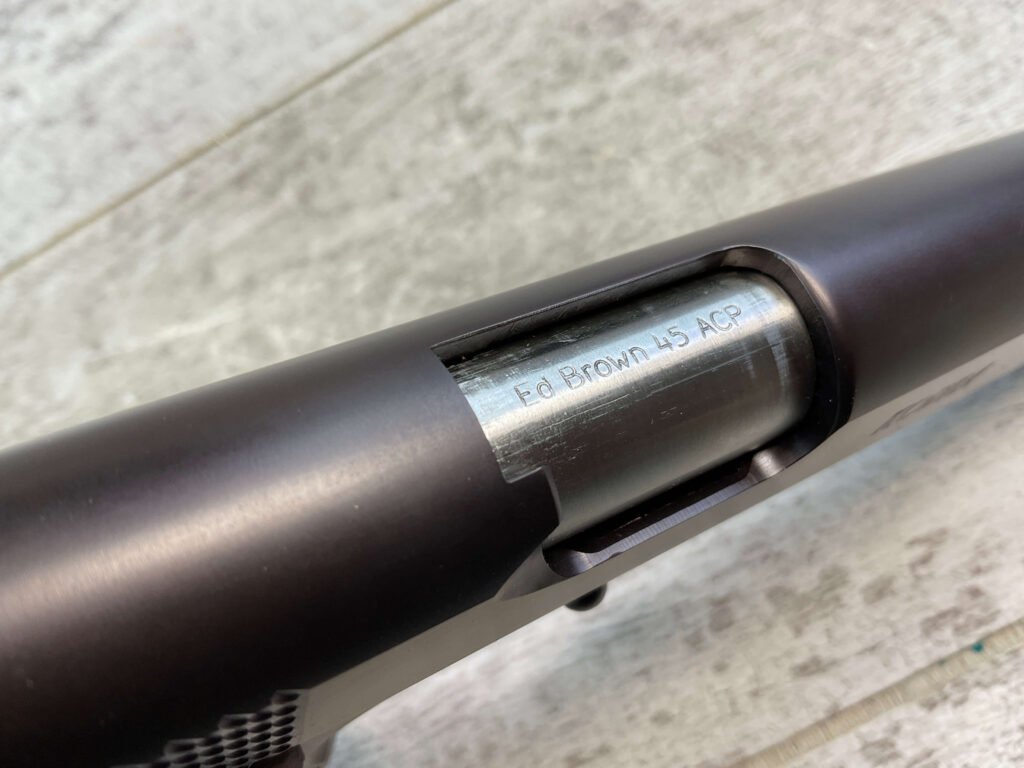 ED BROWN 1911 KOBRA .45 ACP CUSTOM SEMI AUTO PISTOL, JAMES EARL JONES COLLECTION, LIKE NEW #5-10787