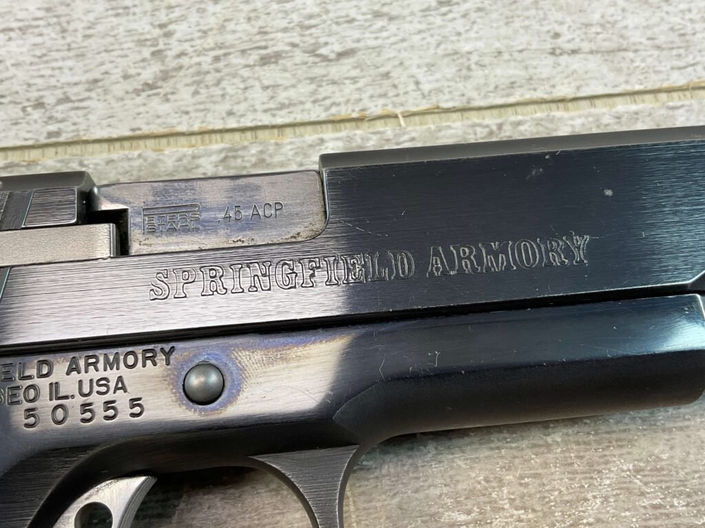 SPRINGFIELD ARMORY OMEGA LS .45 ACP SEMI AUTO PISTOL, JAMES EARL JONES COLLECTION, CUSTOM #5-10790