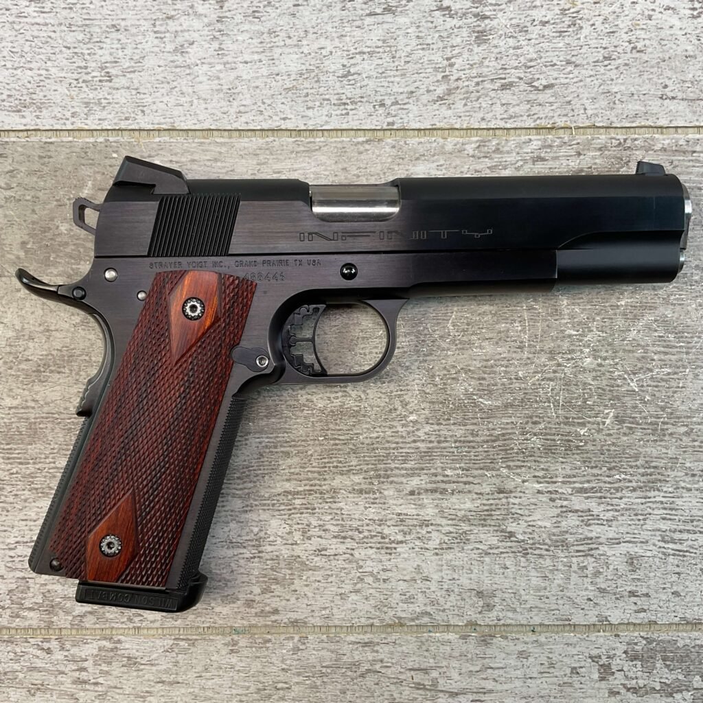 STRAYER-VOIGT INFINITY .45 ACP SEMI AUTO PISTOL, JAMES EARL JONES COLLECTION, CUSTOM BUILT #5-10791