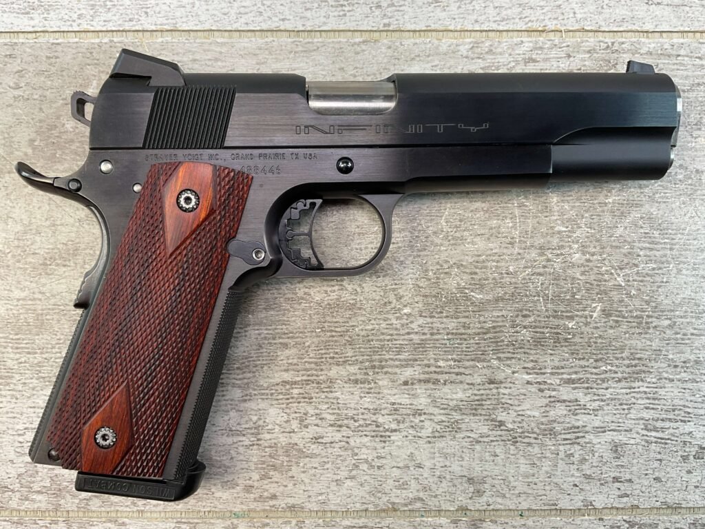 STRAYER-VOIGT INFINITY .45 ACP SEMI AUTO PISTOL, JAMES EARL JONES COLLECTION, CUSTOM BUILT #5-10791