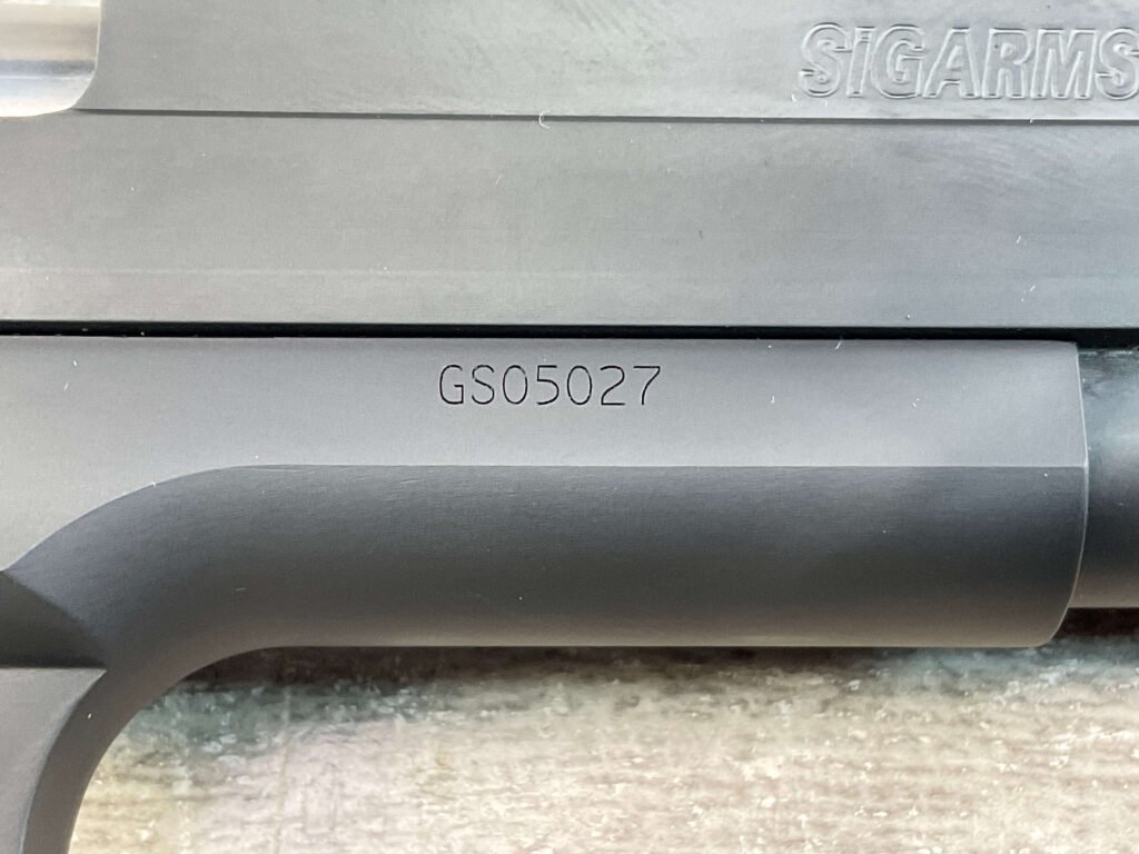 SIG SAUER 1911 GSR REVOLUTION .45 ACP SEMI AUTO PISTOL, JAMES EARL JONES COLLECTION #5-10792