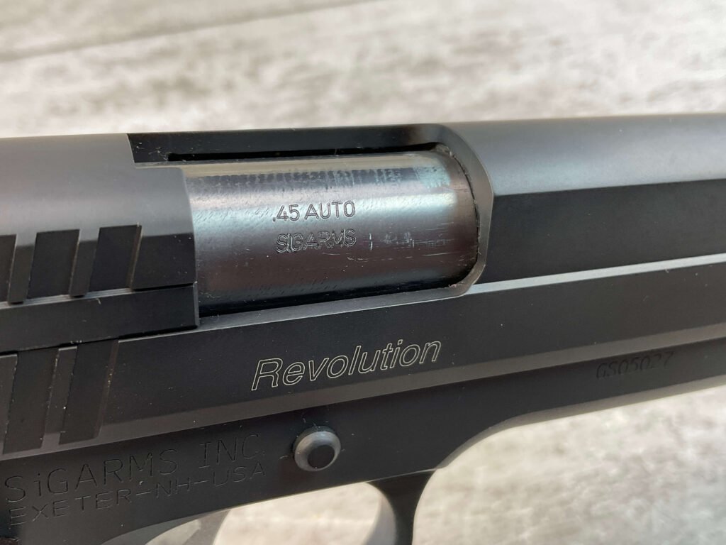 SIG SAUER 1911 GSR REVOLUTION .45 ACP SEMI AUTO PISTOL, JAMES EARL JONES COLLECTION #5-10792