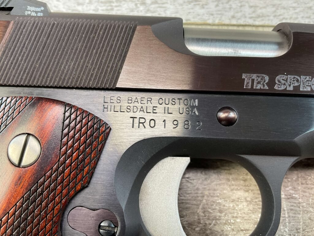 LES BAER TR (THUNDER RANCH) SPECIAL .45 ACP SEMI AUTO PISTOL, JAMES EARL JONES COLLECTION, MINTY #5-10793