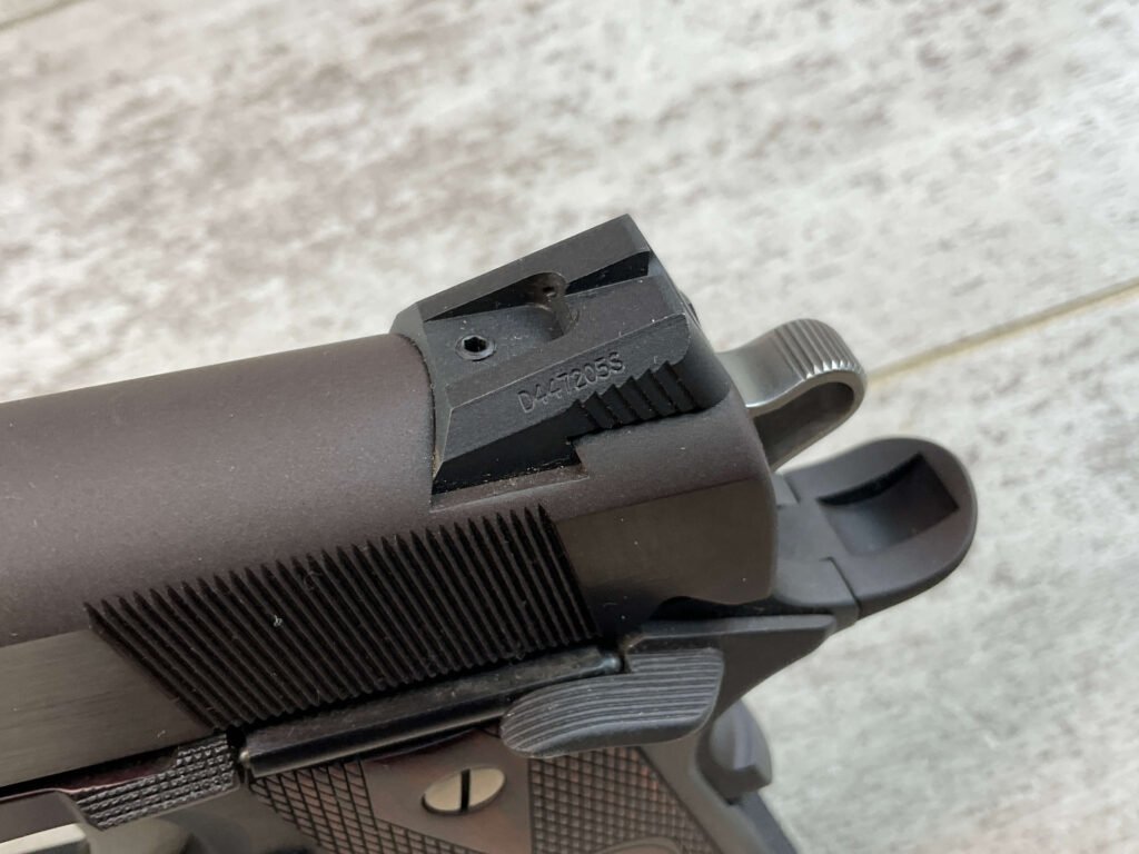 LES BAER TR (THUNDER RANCH) SPECIAL .45 ACP SEMI AUTO PISTOL, JAMES EARL JONES COLLECTION, MINTY #5-10793