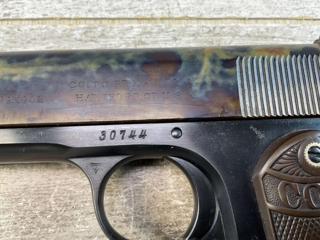 COLT 1903 POCKET HAMMER .38 CAL RIMLESS SEMI AUTO PISTOL, JAMES EARL JONES COLLECTION #5-10774-PF