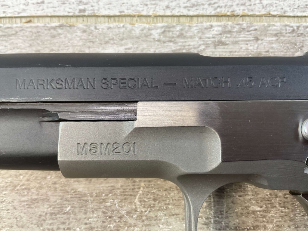 DORNAUS & DIXON MARKSMAN SPECIAL MATCH .45 ACP SEMI AUTO PISTOL, JAMES EARL JONES COLLECTION, RARE #5-10775-PF