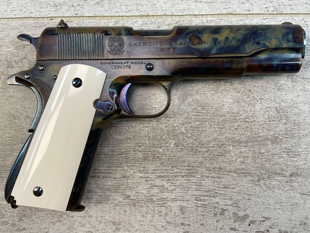 COLT GOVT MODEL EXERCITO BRASILEIRO 1937 1911A1 .45 ACP SEMI AUTO PISTOL, JAMES EARL JONES COLLECTION #5-10776-PF