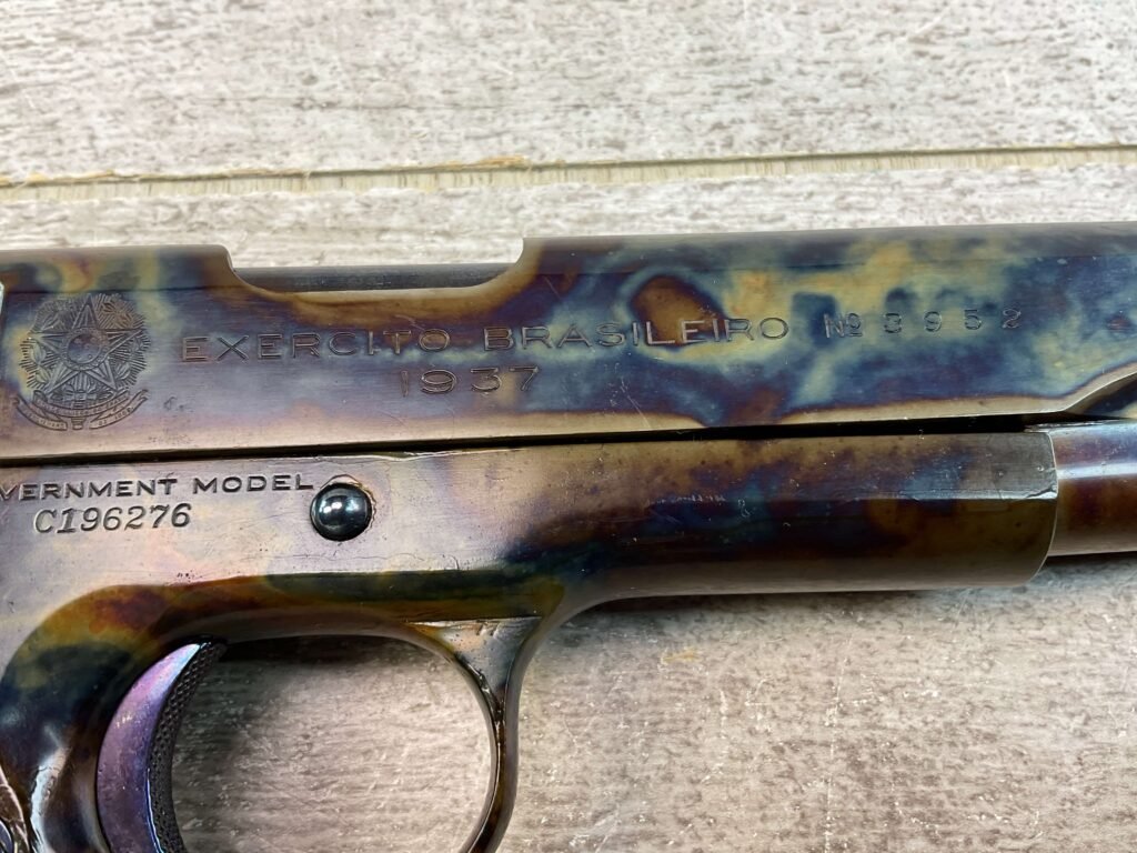 COLT GOVT MODEL EXERCITO BRASILEIRO 1937 1911A1 .45 ACP SEMI AUTO PISTOL, JAMES EARL JONES COLLECTION #5-10776-PF