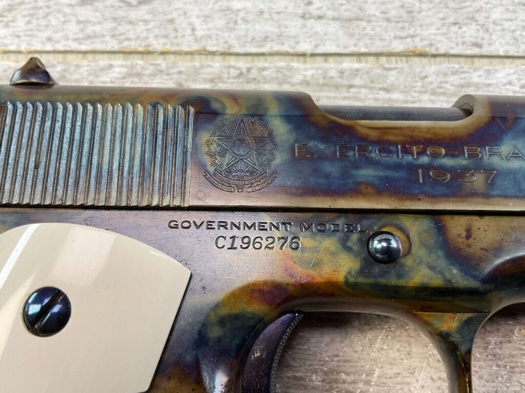COLT GOVT MODEL EXERCITO BRASILEIRO 1937 1911A1 .45 ACP SEMI AUTO PISTOL, JAMES EARL JONES COLLECTION #5-10776-PF